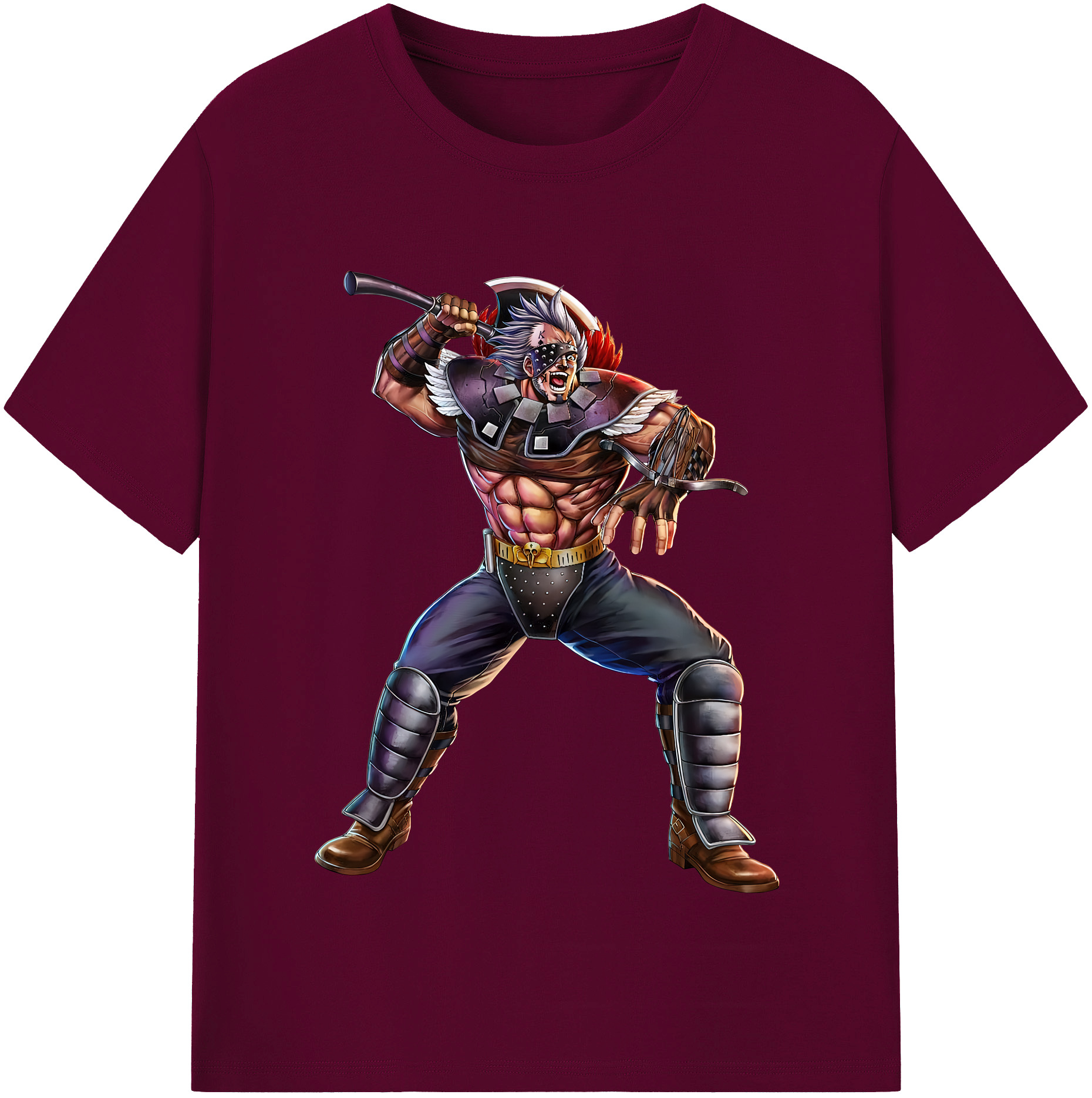 （画像用） 北斗の拳 Fist of the North Star レディースカジュアルプリントTシャツ（綿100％）